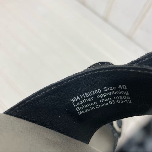 Dansko Sophie Black Metallic Sandals Sz 40 403 - Picture 6 of 10